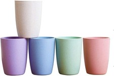 Eco-friendly Unbreakable Reusable Drinking Cup for Adult12 OZ, Wheat Straw Gl...
