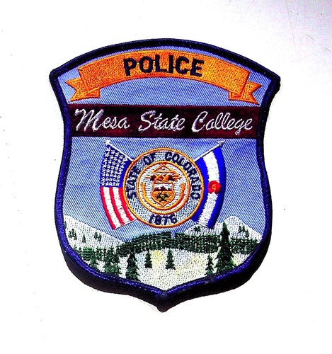 Mesa State College Police Patch Colorado Sew-On Patch Law Enforcement Collectibl