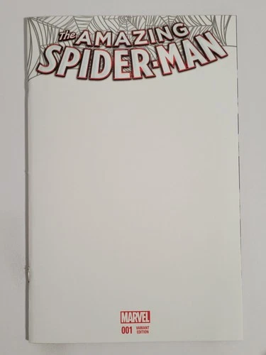 Amazing Spider-man #1 Marvel Comics 2015 NM 9.4 Blank Sketch Cover Variant