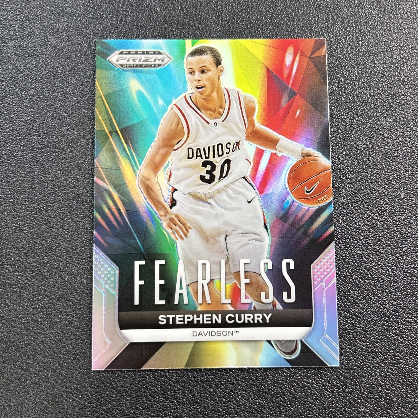 2024 Stephen Curry Panini Prizm Draft Picks Fearless Silver Prizm #19