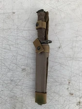 US GI USMC ISSUED MILITARY ONTARIO KNIFE CO OKC 3S BAYONET COMBAT W/ SHEATH