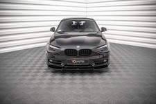 Maxton Design Frontlippe V.2 passend f�r BMW 1er F20 schwarz Hochglanz