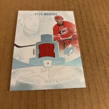 2013 SPx Rookie Materials JSY RELIC Ryan Murphy #RM-MU Hurricanes Card (f3). rookie card picture