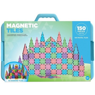 Magnetfliesen Bauspielzeug Set Pastell Diamanten Pädagogisches Bauen 150 Teile