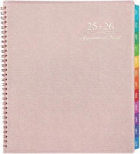 2025-2026 Appointment Book/Planner - Weekly Book 2025-2026, Pink 