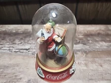 Franklin Coca Cola " Making A List " Domed Figurine