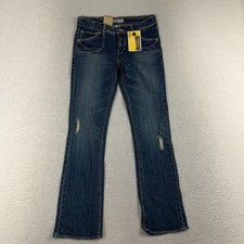 Vintage Levis Slim Boot Jeans Girls 14 26.5x28 Blue Slim Bootcut NWT Deadstock