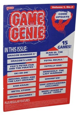 Nintendo Game Genie Galoob Band 1 Nr. 2 Code Update Taschenbuch