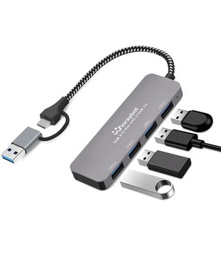 USB 3.0 Splitter C Hub Extender Multiple Port Hub For PC Mouse Keyboard 4 Port