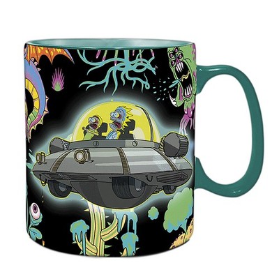 Rick and Morty - Spaceship Thermoeffekt Tasse