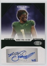 2023 Sage Aspire Green 3/5 Noah Sewell #ASP-NS2 Auto 16wc