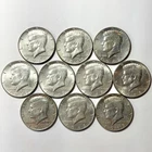 1966-1968 Kennedy Half Dollars (40% Silver) Lot of 10, Total = 1.479 Troy Oz.