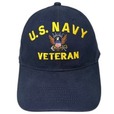 OTTO U.S. Navy Veteran Embroidered Blue Baseball Cap Hat One Size Adjustable