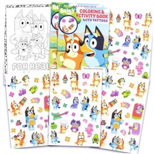 100  Temporary Tattoos for Kids Coloring Book Party Favors Bundle