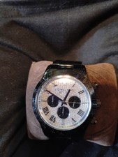 MICHAEL KORS MK-5668 WOMENS BLACK CHRONOGRAPH WATCH Crystal Face w/ Box