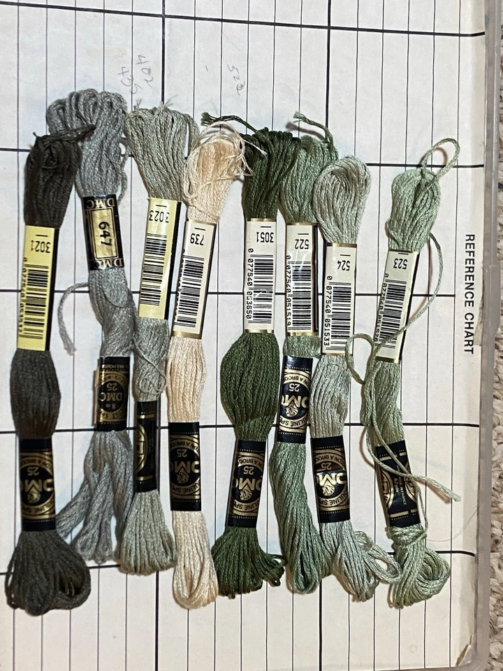 Carded vintage embroidery thread | dmc and others | 125 plus skeins | rainbow - Image 3 of 4