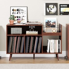 Large Record Player Stand Mid Century Vinyl Record Display Stand Turntable Stand