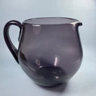 Vintage Blenko 1957 Amethyst Art Glass Pitcher/Creamer Hand Blown 5 1/2 in.