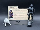 Vintage 1985 GI JOE Complete COMMANDO Code Name SNAKE EYES w FILE CARD