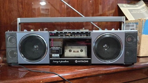 Rare Vintage Hitachi TRK-6700H Boombox.  Japan