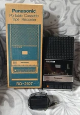 Vintage PANASONIC Portable Cassette Tape Recorder Player RQ-2107A