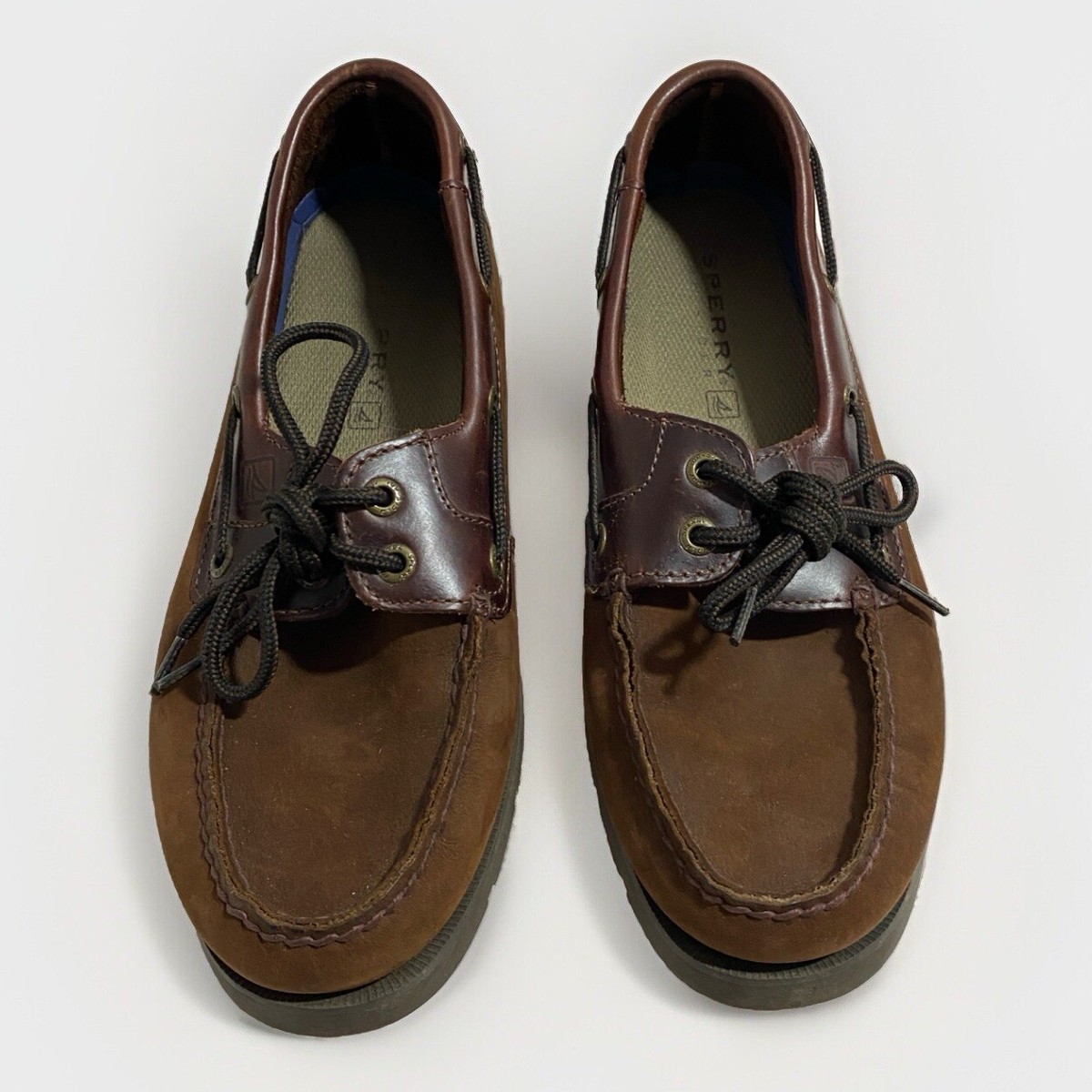 Sperry Top Sider Men's Boat Shoes 8M Brown Slip On 0777896 Leather Suede |  eBay