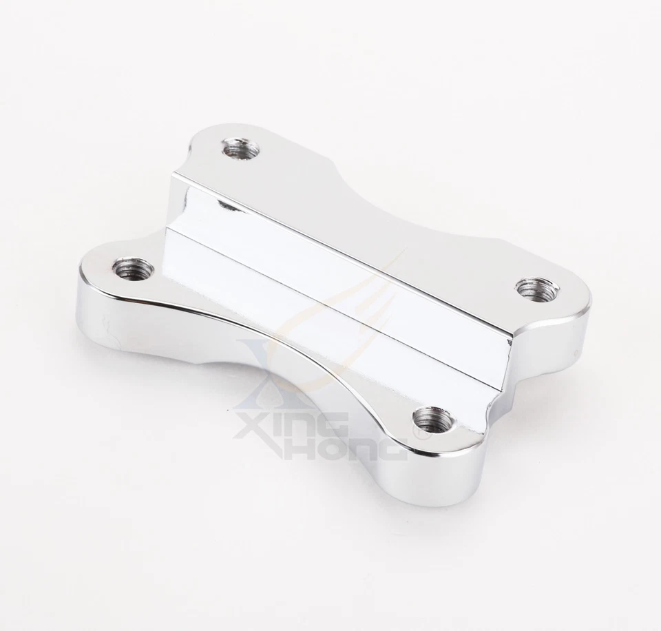 Soporte de montaje adaptador de guardabarros a horquilla cromado para Harley Softail FLSTFB Fatboy Lo Foto 4 de 4