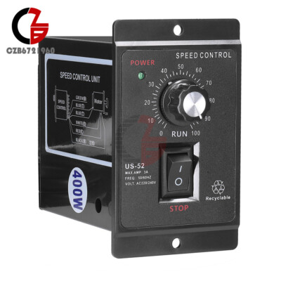 AC 220V US-52 Micro Gear Infinite Motor Motor Speed Control Governor Stable 400W