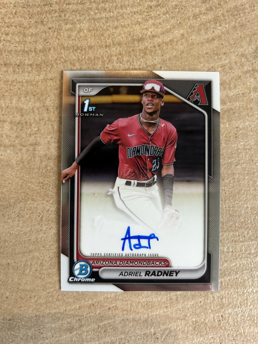 Adriel Radney 2024 Bowman Chrome - 1st On Card Auto Arizona