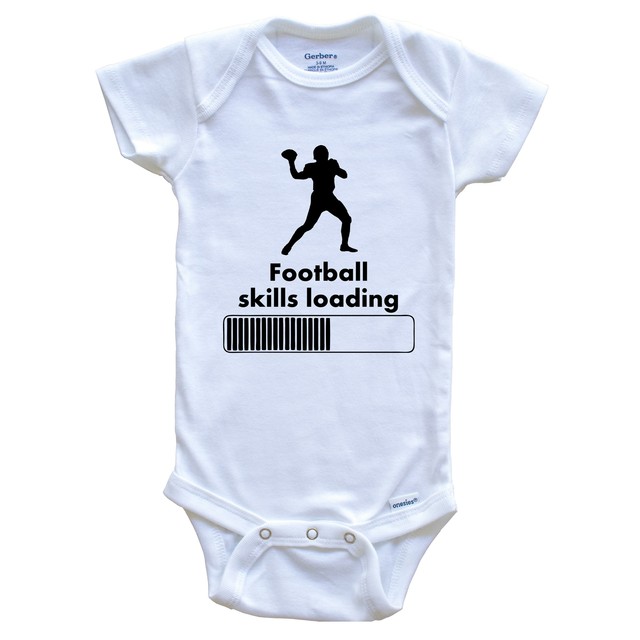 Football Onesie Football Skills Loading Funny Baby Onesie Baby Bodysuit eBay