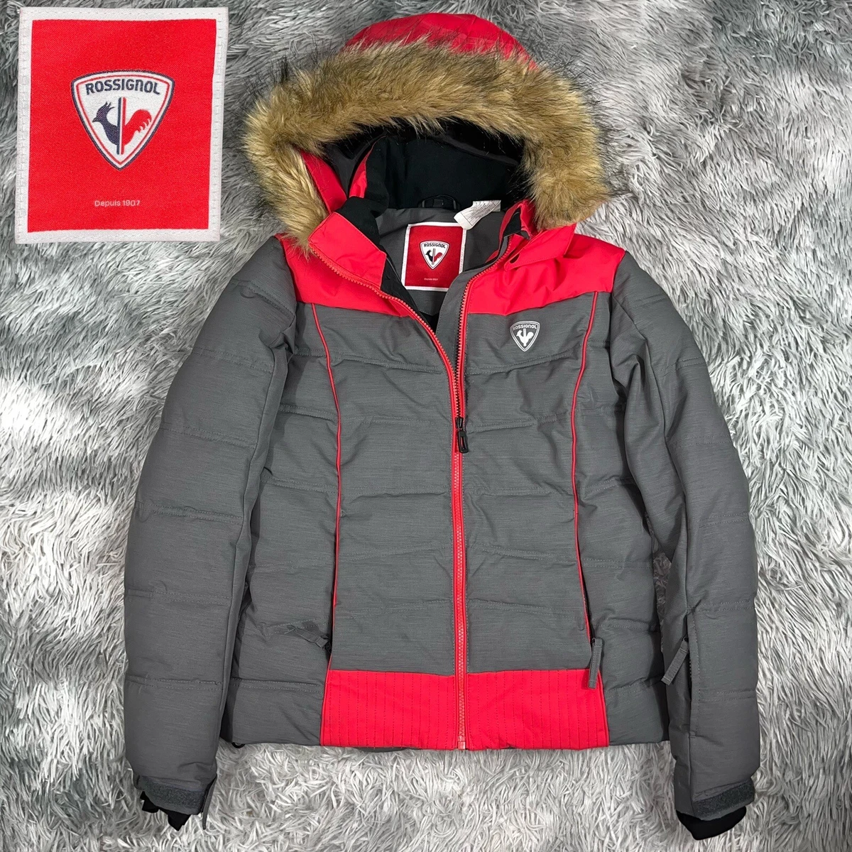 Rossignol Girl s BB Polydown Insulated 10K Fur Hood RLHYJ22 Pink