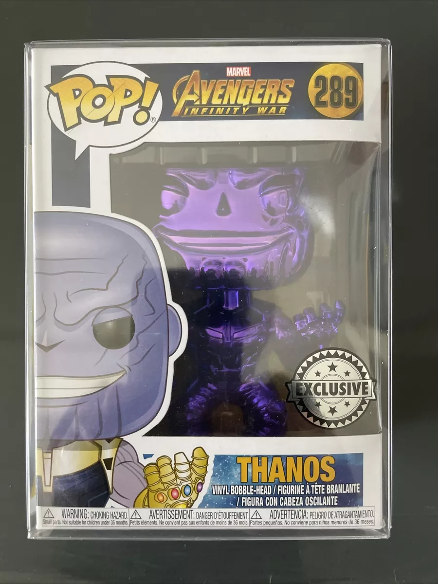 Funko Pop Avengers Infinity War THANOS Purple Chrome Exclusive