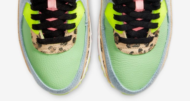 Size 5.5 - Nike Air Max 90 LX Illusion Green 2020 for sale online | eBay