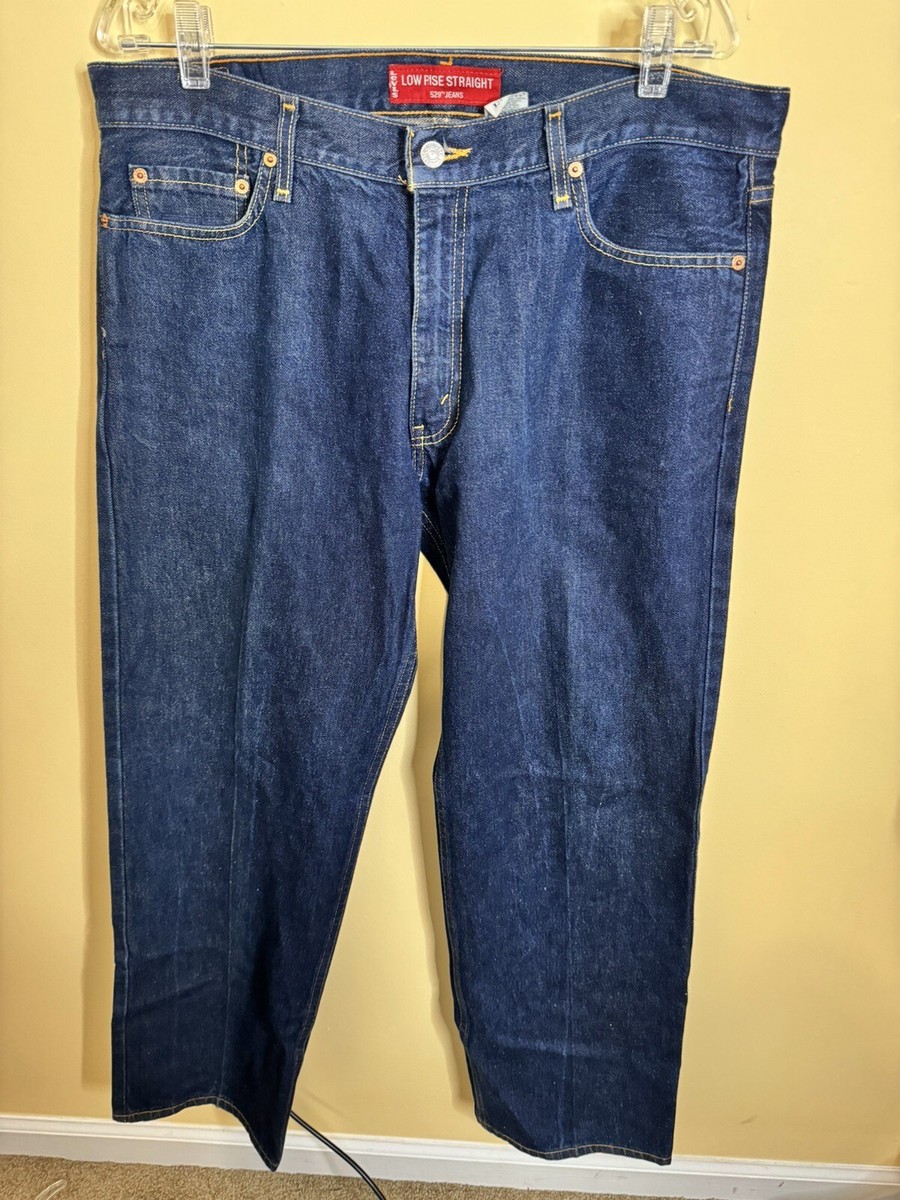 Levis 529 Low Rise Straight Jeans Men's 36X32 Dark Wash Y2K Levis 529 Low Rise Straight Jeans Men's 36X32 Dark Wash Y2K