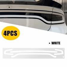 For 2015-2023 Dodge Charger Tail Light White Vinyl Overlay Decals Cover Trims 4X