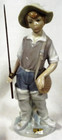 RETIRED 1982 Lladro #4809 FISHER BOY by SALVADOR FORIO - MINT w/ POLE-ORIG. TAG