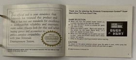 1988 NES Nintendo Entertainment System_INSTRUCTION BOOKLET_Duck Hunt-Mario Bros