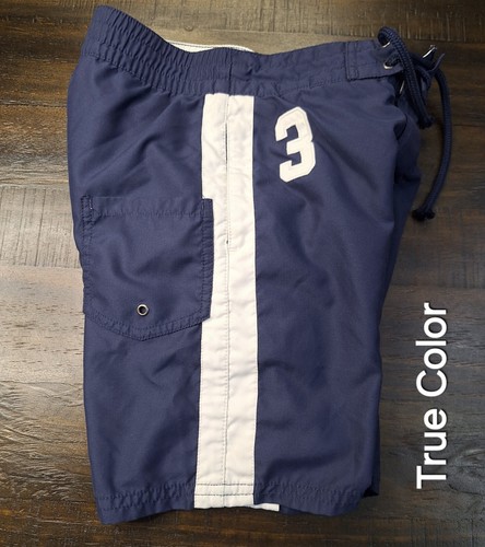 Ralph Lauren Polo BIG PONY Polyester BLUE Boys Size 6 Swim Trunks - Picture 17 of 17