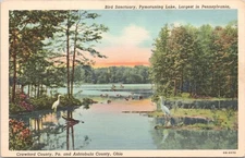 Crawford Co. Pennsylvania PA, Birds Sanctuary, Pymatuning Lake, Vintage Postcard