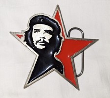 Che Guevara Star Belt Buckle Collectible 2008 Pewter Unisex Pre-owned