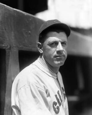Charles J Grimm of the Chicago Cubs in 1930 Baseball Old Photo