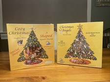 Cozy Christmas Christmas Angels 1000 Piece Special Shaped Tree Jigsaw Puzzles