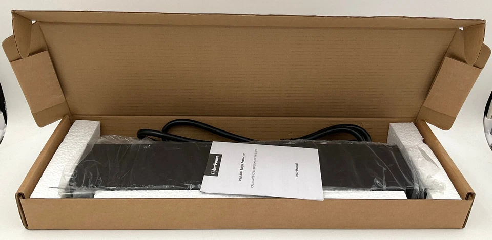 CyberPower Rackbar 8 Outlet 1U Rack Mount Surge Protector CPS815RMS - Image 2 of 4