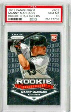 2013 Panini Prizm Manny Machado Rookie Challengers PSA 10