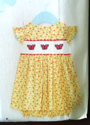 SIMPLICITY 1205 - Babies Dress & Panties pattern (US SizesXXS-L) - Picture 4 of 7