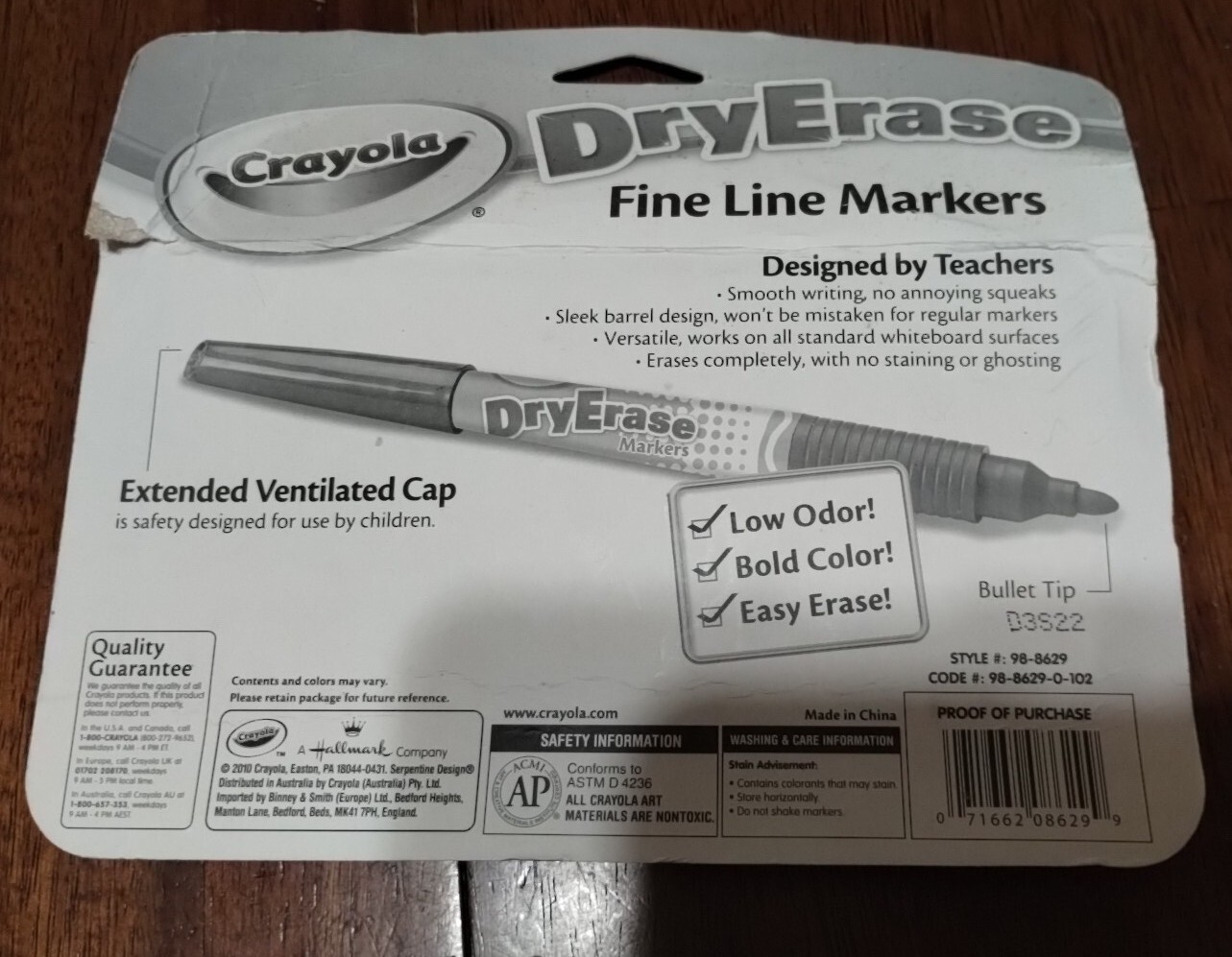 Crayola Dry-Erase Broad Line Markers NEW