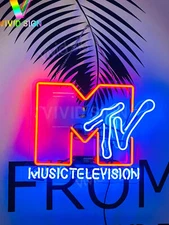 Music Television Acrylic 20"x16" Neon Light Sign Lamp Beer Bar Wall Decor Gift