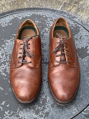 Polo Ralph Lauren Brown Leather Derby Dress Shoes Lace Up  display picture 3