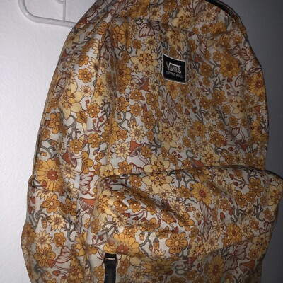 Vans Old Skool Floral Backpack - Pink and Yellow Floral Design Vans Old Skool Floral Backpack - Pink and Yellow Floral Design main image 3