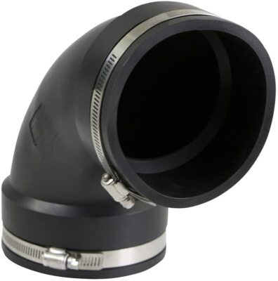1 1/2''in-4''in Flexible Elbow Coupling Connecting Pipe Fitting with Steel Clamps